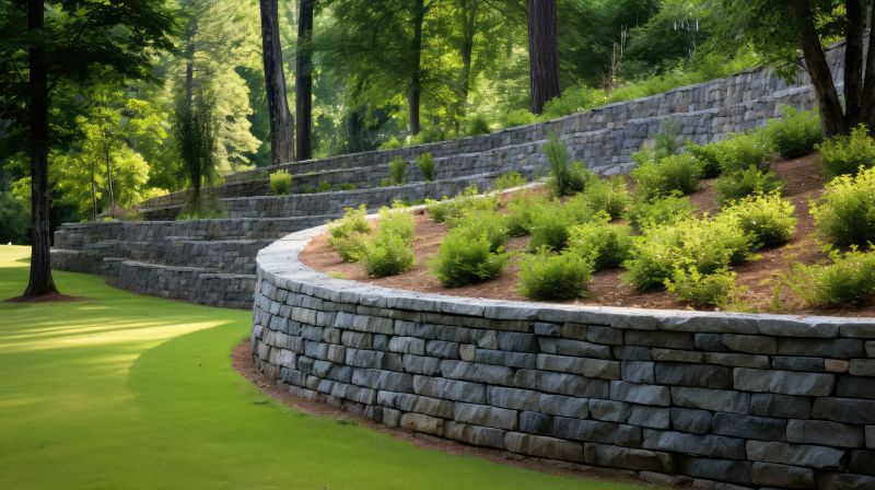 Stone Wall Hardscaping
